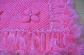 Pembe örgü battaniye modelleri