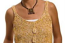 bayanlara bluzlar sari renkte örgü dantel motifleri desenleri ornekleri