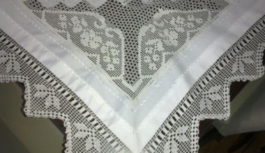 Dantel bohça kenarı