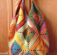 Tığ işi örgü çanta