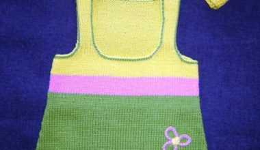 Örgü çocuk elbisesi