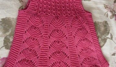 Örgü çocuk elbisesi