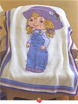 kiz cocuklarina battaniyeler desenli motifli kenarlik susuyle mavi mor renkler örgü dantel modelleri