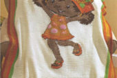battaniye modelleri bebekler cocuklar kucuk kizlar icin cicekli desenli motifli cizgili renkli ornekler