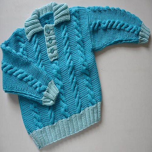 Erkek çocukları için örgü kazak