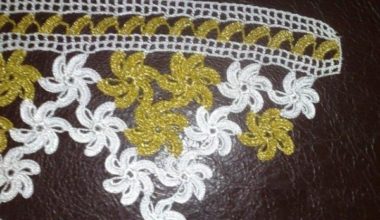 Simli ip ile işlenmiş kenar dantel modelleri Simli ip ile işlenmiş kenar dantel modelleri