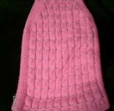 Pembe örgü elbise modelleri