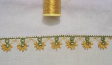 Çiçekli örgü oya modelleri