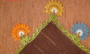 Çiçekli oya modelleri