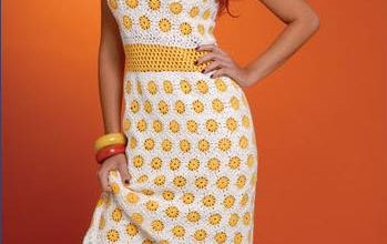 Sarı beyaz askılı örgü bayan elbise modelleri