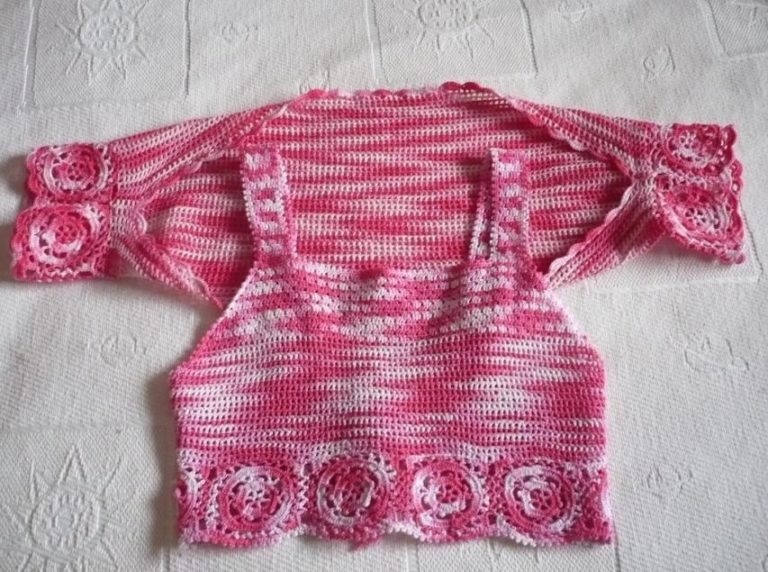Tığ işi örgü bayan bolero ve bluzları