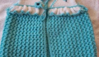 Mavi beyaz örgü bebek battaniyeleri