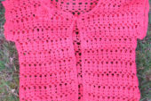 Pembe örgü yelek modelleri